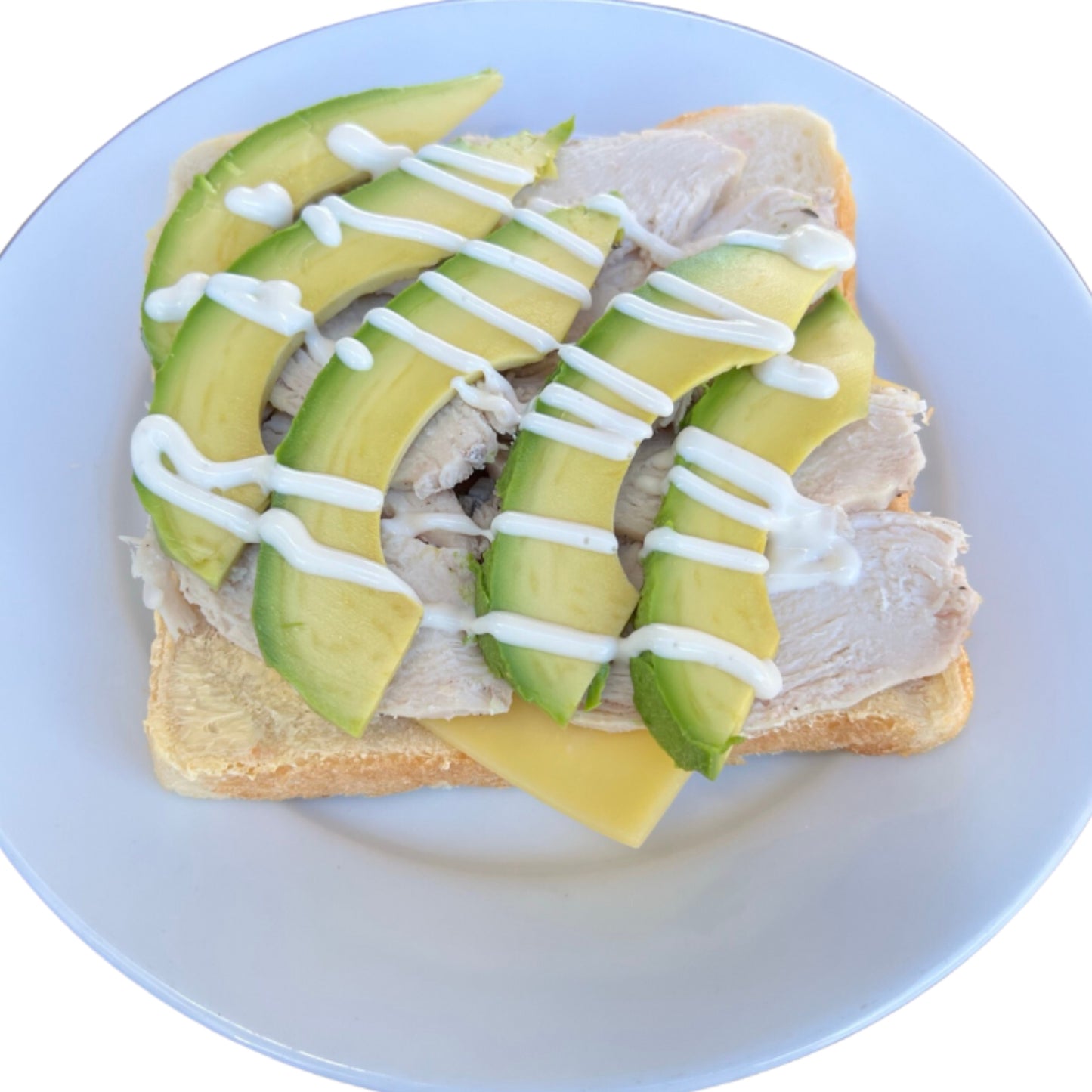 Chicken Cheese Avocado Mayo Sandwich