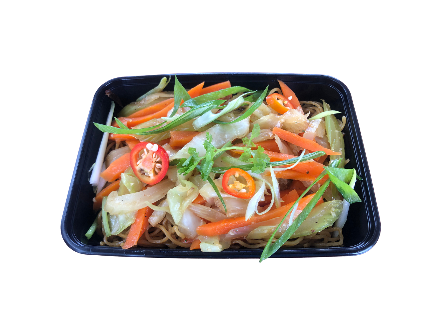 Stir fry egg noodle with veg