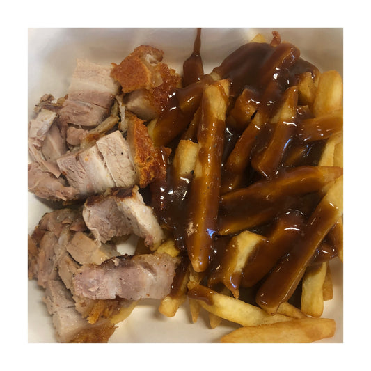 Chips Meal with Crispy Pork & Gravy