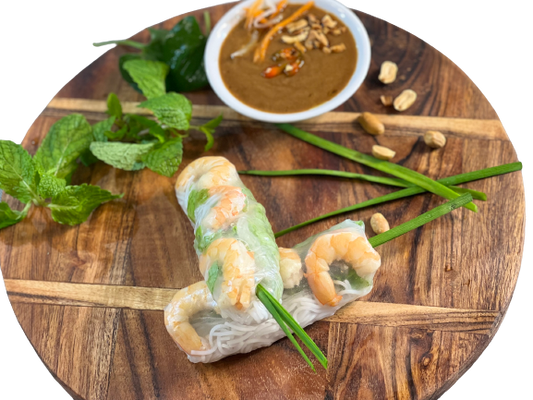 Rice Paper Rolls Pork & Prawns (2 rolls)*