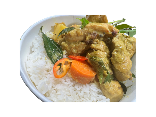 Vietnamese Chicken Curry with Steamed Rice